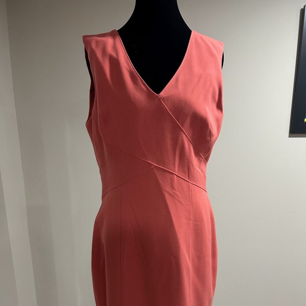 White House Black Market Coral Midi Dress